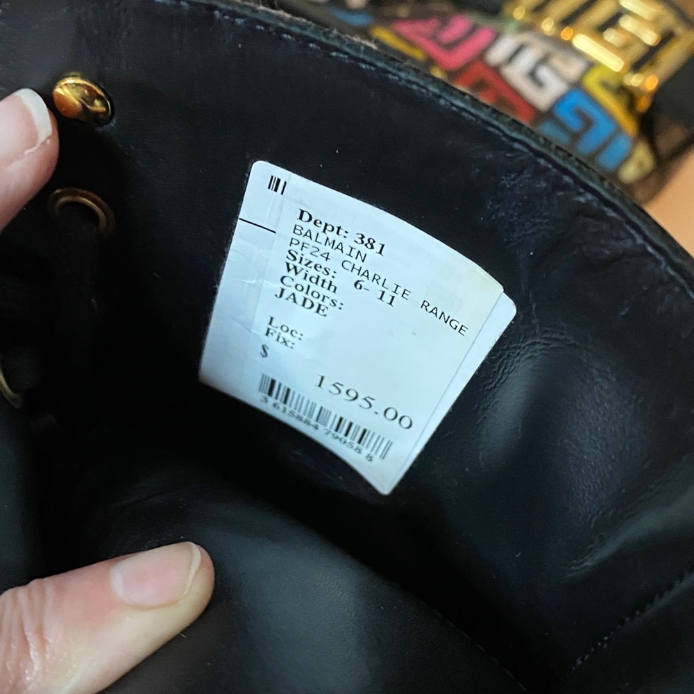 Balmain Charlie leather Combat boots - Picture 15 of 15